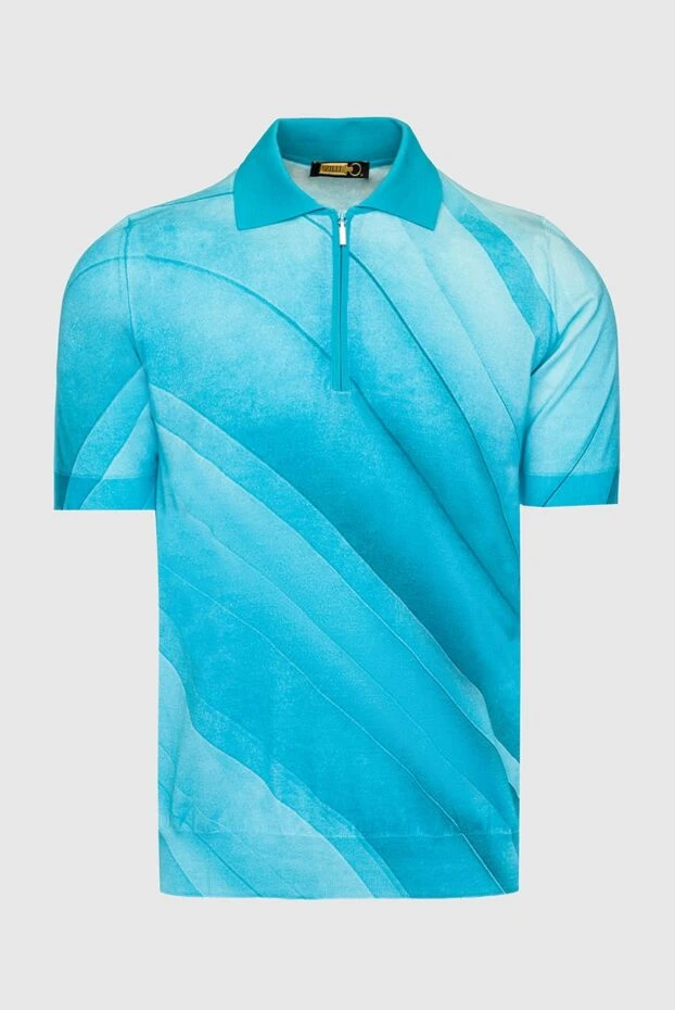 Zilli man blue cotton polo for men купить с ценами и фото 153006 - photo 1