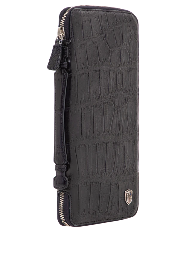 Tardini ерлерге арналған көк аллигатор былғары клатч бекіткіш тұтқамен 153071 - фото 3