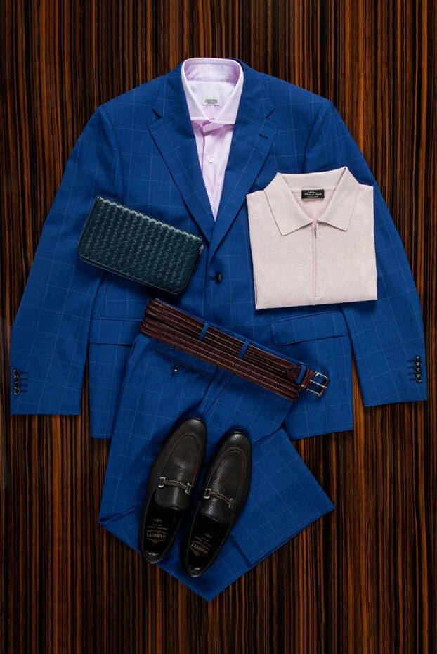 Cesare di Napoli бордо былғары белдік микробәулерімен ерлерге арналған 153104 - фото 3