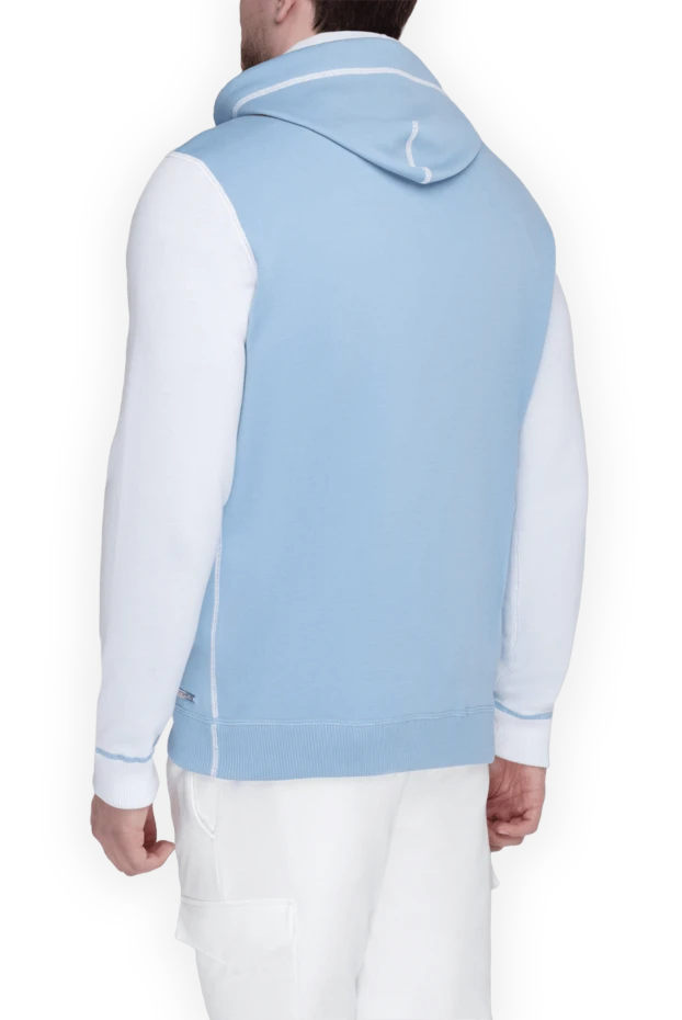 Stefano Ricci кофта спортивная из хлопка голубая мужская 153175 - photo 3