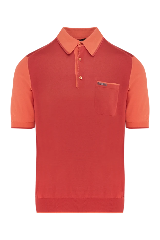 Поло из шелка с нагрудным карманом в красном цвете
- фото 1