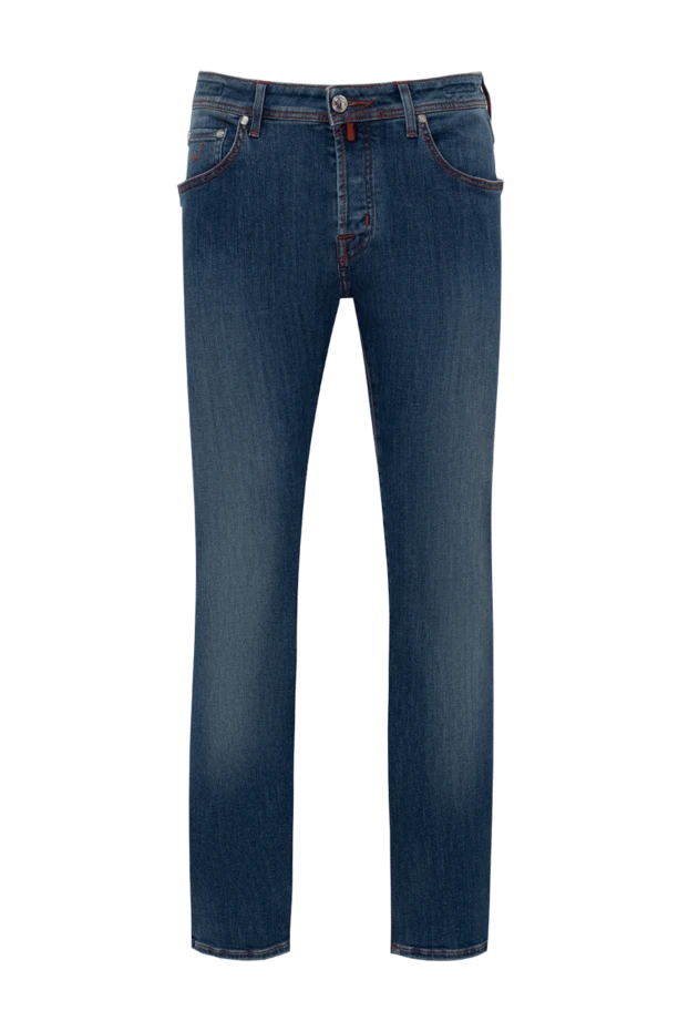 Jacob Cohen man cotton and elastomer jeans blue for men купить с ценами и фото 153249 - photo 1