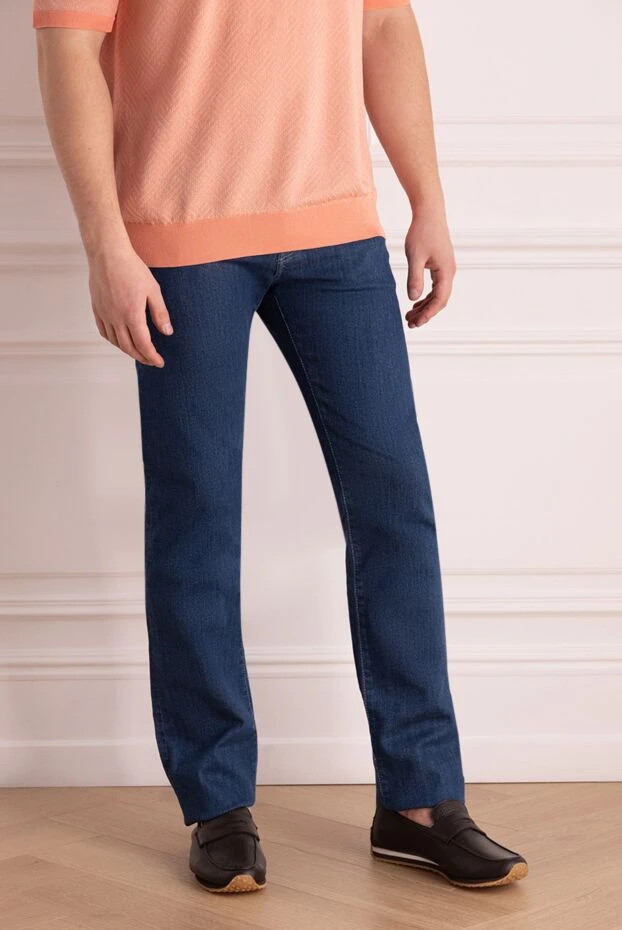 Jacob Cohen man blue cotton jeans for men 153269 - photo 3