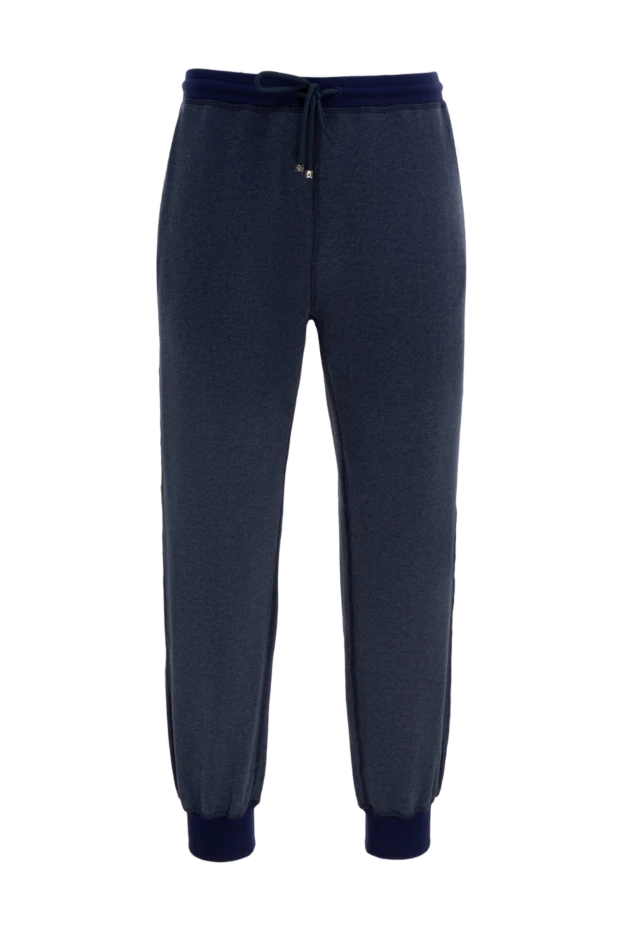 Billionaire man men's sports trousers made of wool, cotton and polyamide, blue купить с ценами и фото 153290 - photo 1