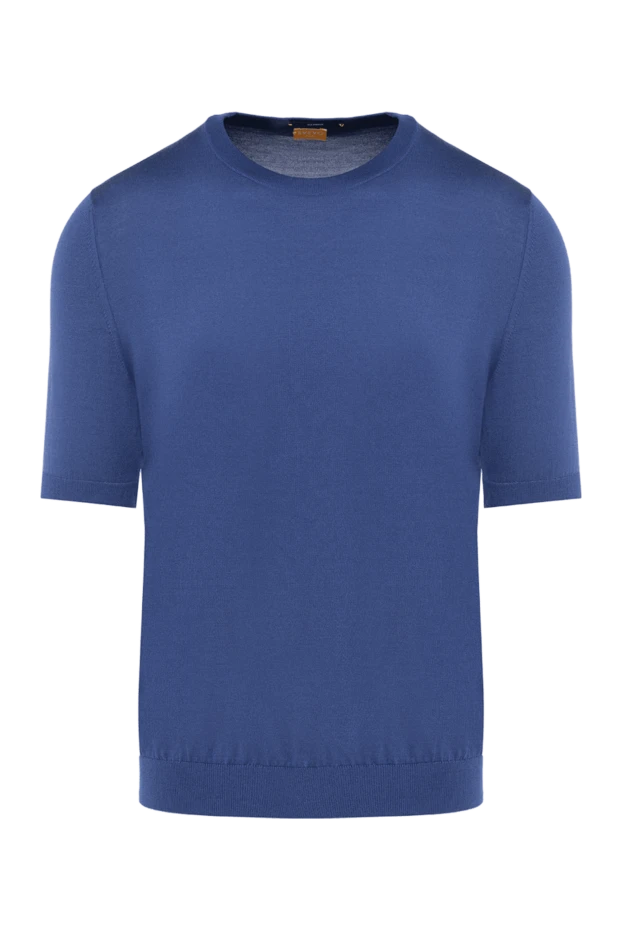 Svevo man silk short sleeve jumper blue for men купить с ценами и фото 153332 - photo 1