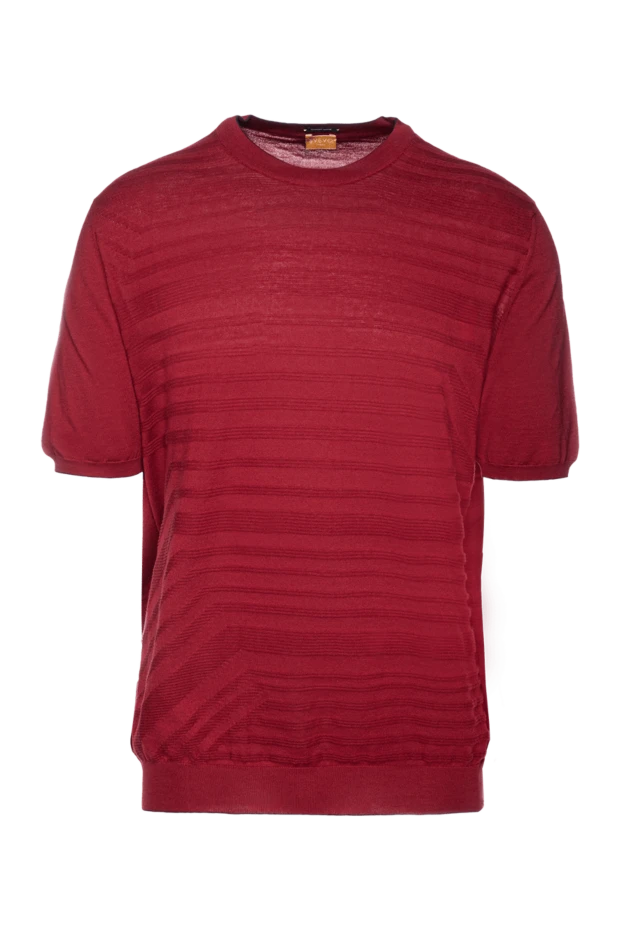 Svevo man red short sleeve cotton jumper for men купить с ценами и фото 153335 - photo 1