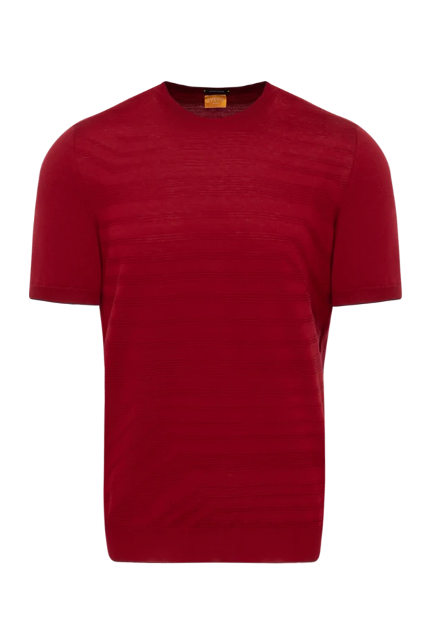 Svevo man red short sleeve cotton jumper for men купить с ценами и фото 153335 - photo 1