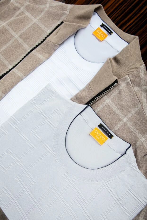 Svevo қысқа жеңі бар, жеңіл рельефті ерлер мақталы джемпері
153336 - фото 2