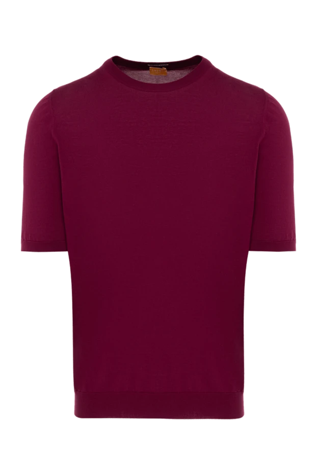 Svevo man cotton short sleeve jumper burgundy for men купить с ценами и фото 153344 - photo 1