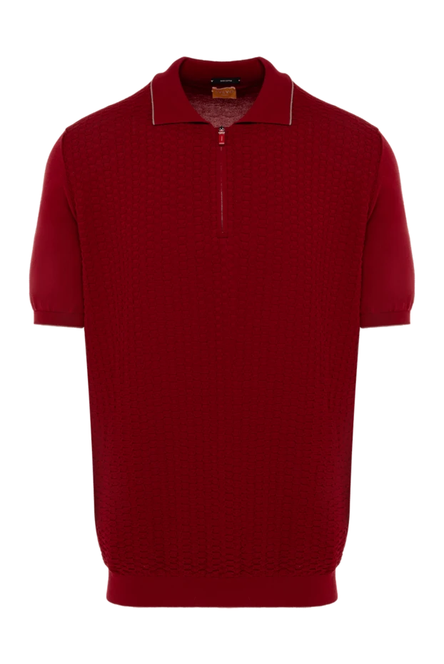 Svevo man cotton polo burgundy for men купить с ценами и фото 153345 - photo 1