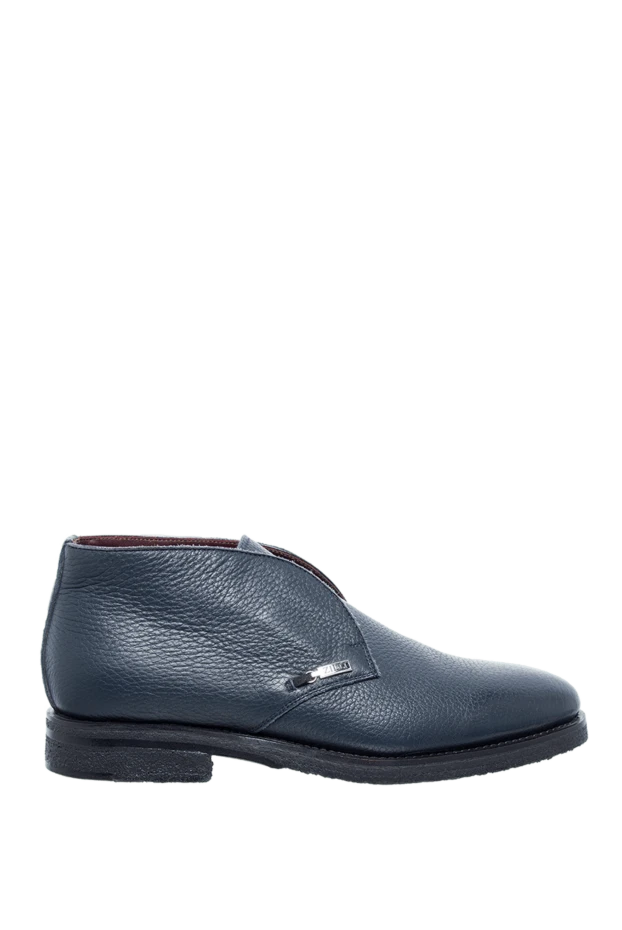 Zilli man blue leather deserts for men купить с ценами и фото 153456 - photo 1