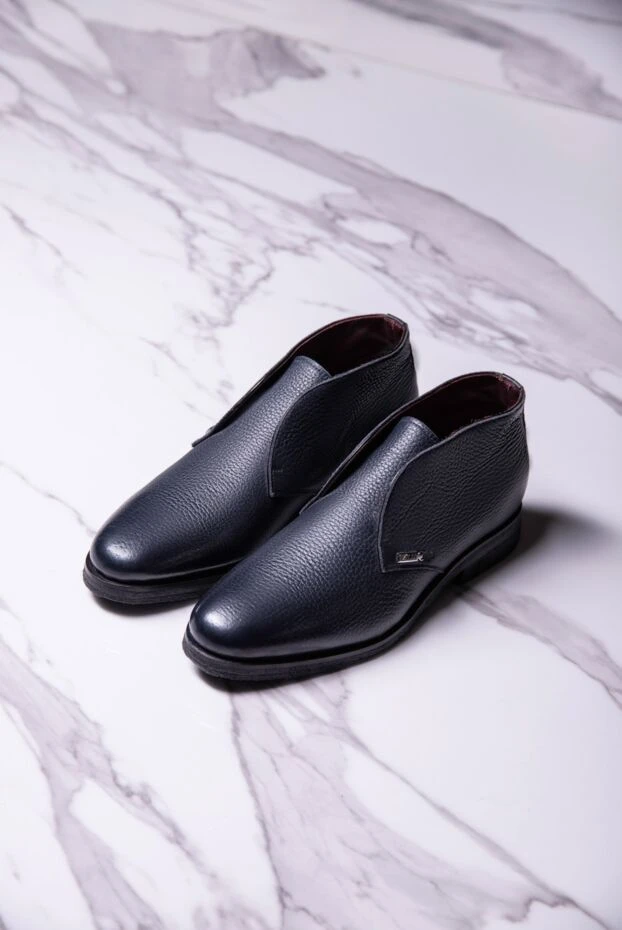 Zilli дезерты из кожи синие мужские 153456 - фото 2