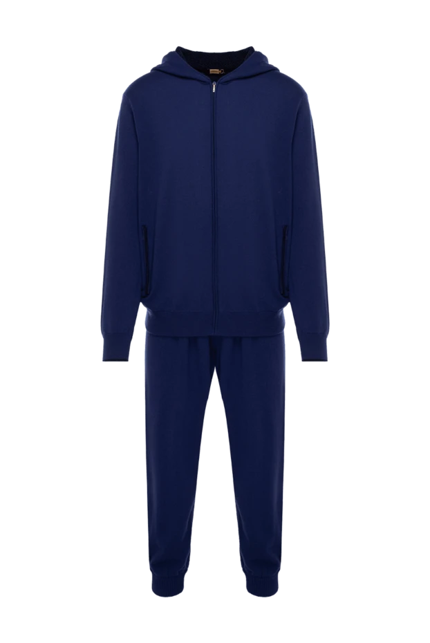 Zilli man men's cashmere sports suit, blue купить с ценами и фото 153479 - photo 1