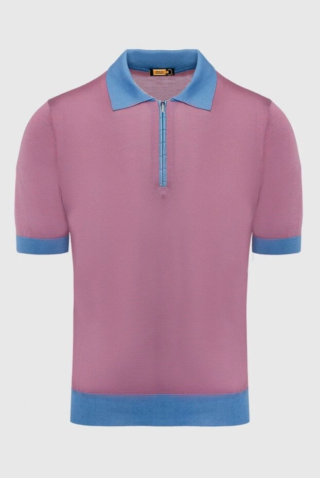 Zilli man silk polo pink for men купить с ценами и фото 153551 - photo 1