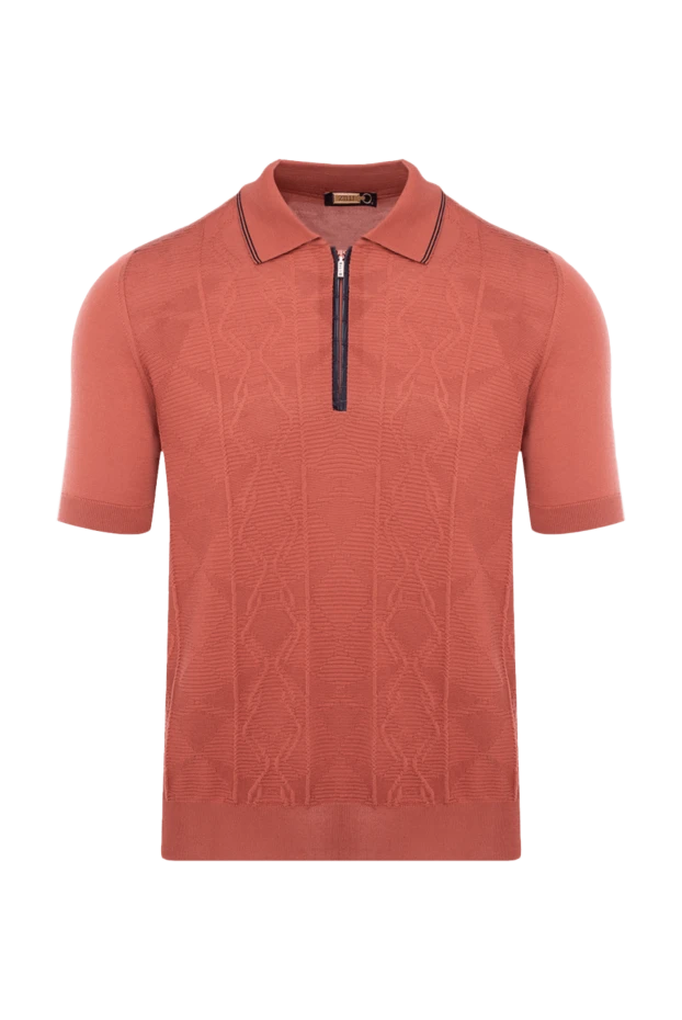 Zilli man polo made of silk and crocodile skin orange for men купить с ценами и фото 153569 - photo 1