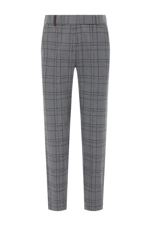 Peserico woman gray trousers for women купить с ценами и фото 153629 - photo 1