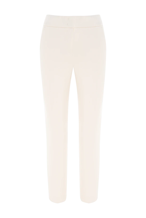 Peserico woman women's trousers white купить с ценами и фото 153635 - photo 1