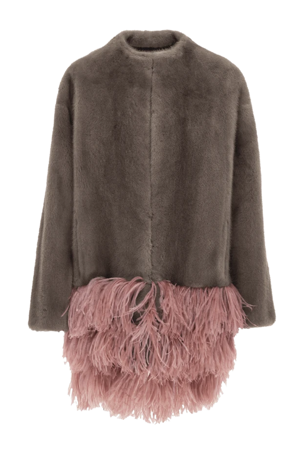 Blancha woman women's brown mink coat купить с ценами и фото 153742 - photo 1