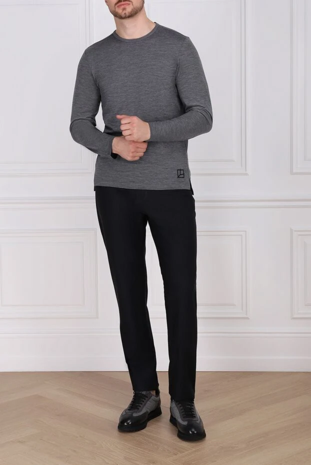 Gran Sasso man wool jumper gray for men купить с ценами и фото 153784 - photo 2