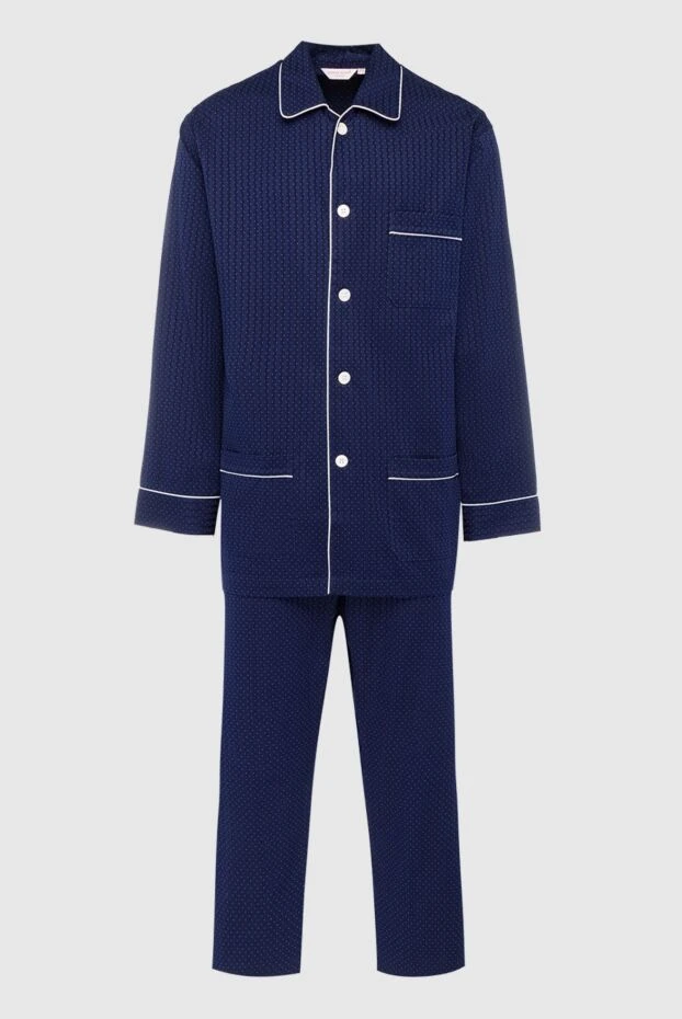 Derek Rose man blue cotton pajamas for men купить с ценами и фото 153808 - photo 1