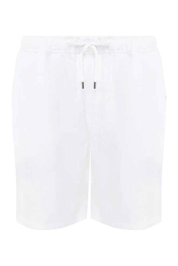 Derek Rose man white linen shorts for men купить с ценами и фото 153813 - photo 1