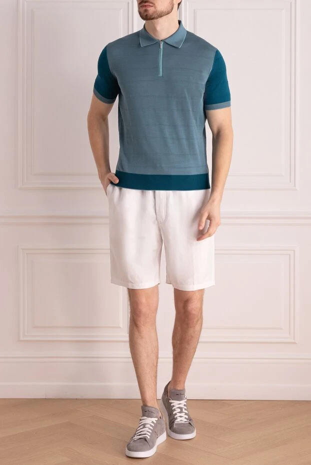 Derek Rose man white linen shorts for men купить с ценами и фото 153813 - photo 2