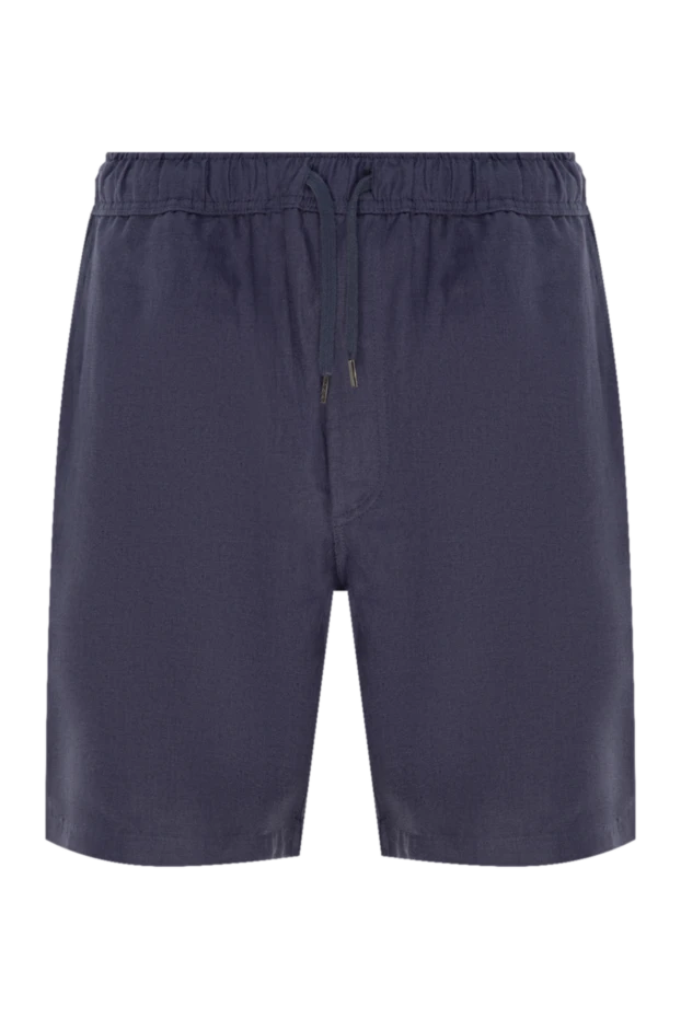 Derek Rose man blue linen shorts for men купить с ценами и фото 153814 - photo 1