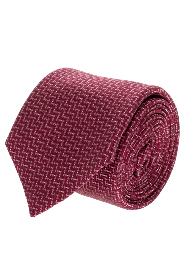 Corneliani man silk tie burgundy for men купить с ценами и фото 153832 - photo 1