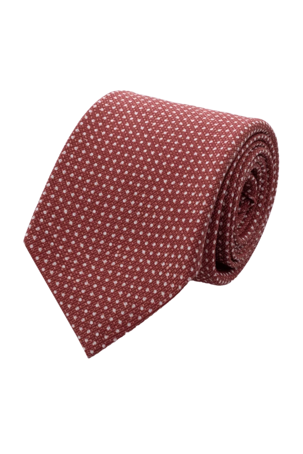 Corneliani man silk tie burgundy for men купить с ценами и фото 153845 - photo 1