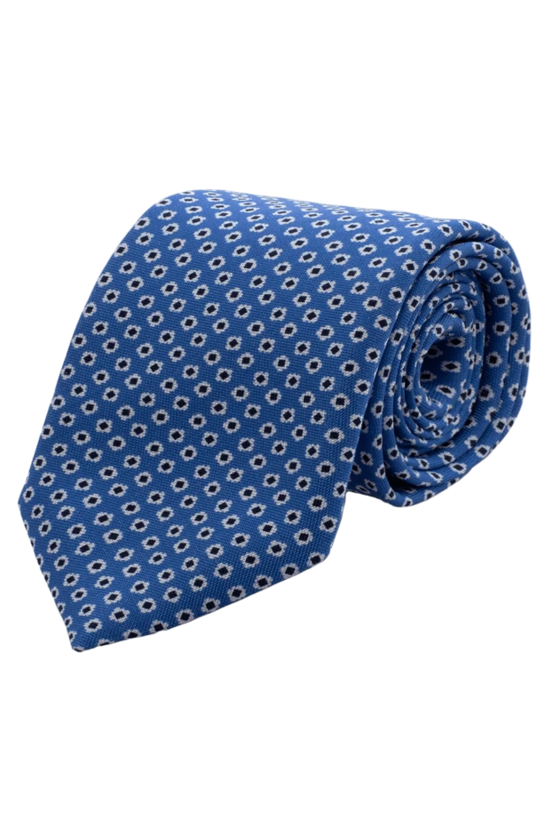 Corneliani man blue silk tie for men купить с ценами и фото 153846 - photo 1