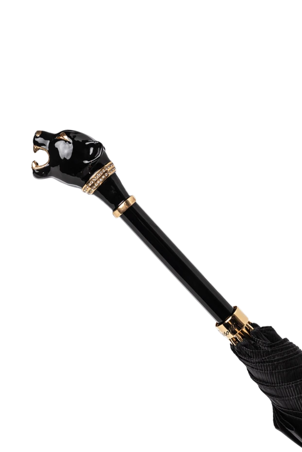 Pasotti black umbrella with panther head 153888 - photo 3