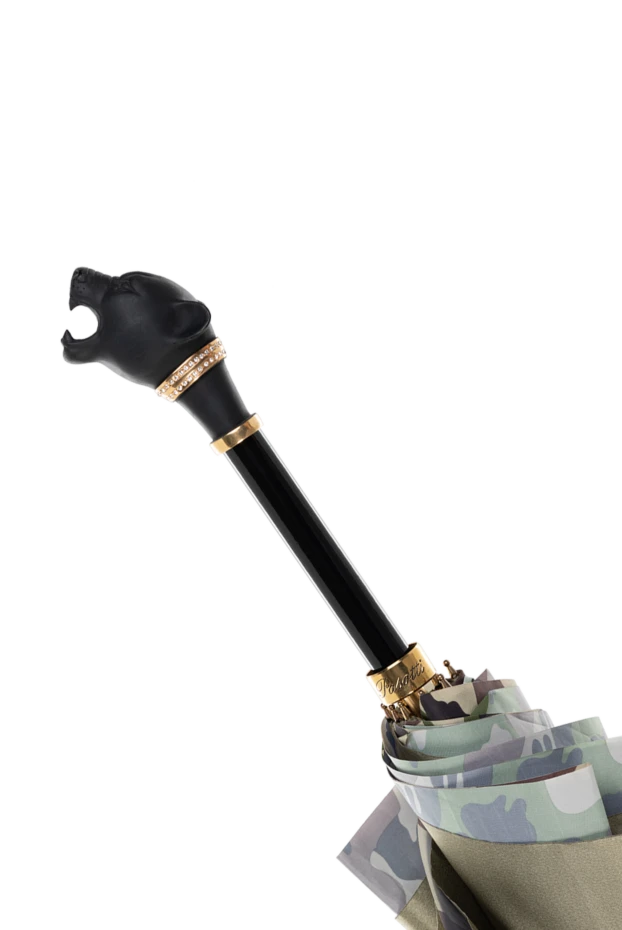 Pasotti green umbrella with panther head 153890 - photo 3