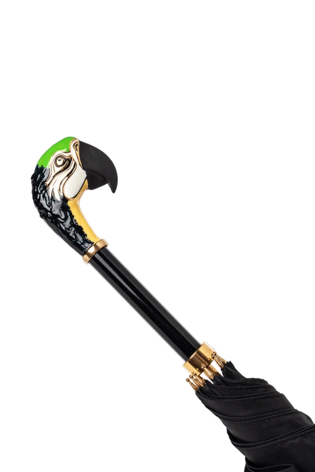 Pasotti black umbrella with ara parrot 153892 - photo 3