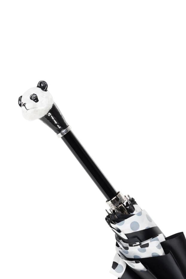Pasotti black umbrella with panda and polka-dot lining 153895 - photo 3