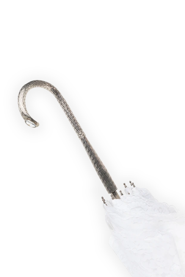 Pasotti white umbrella with decorated handle for women 153906 - photo 3