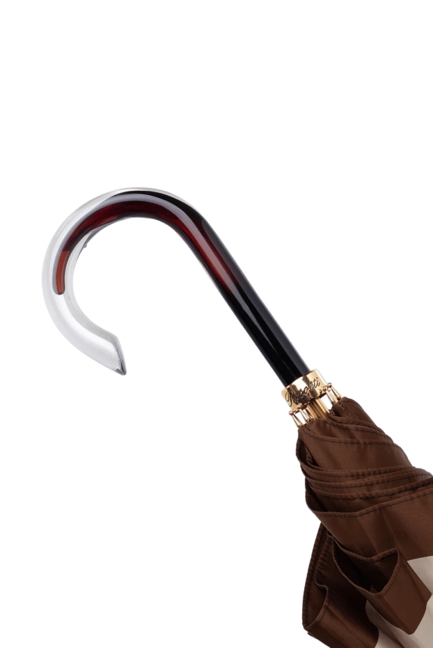 Pasotti brown umbrella for women in striped print 153923 - photo 3