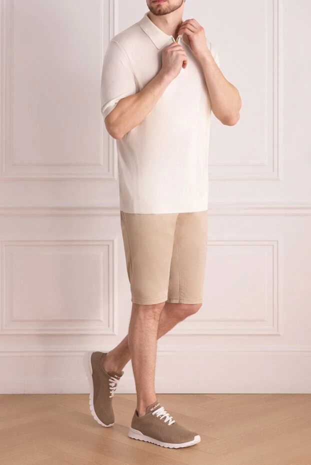 Zilli man beige cotton and elastane shorts for men купить с ценами и фото 153930 - photo 2