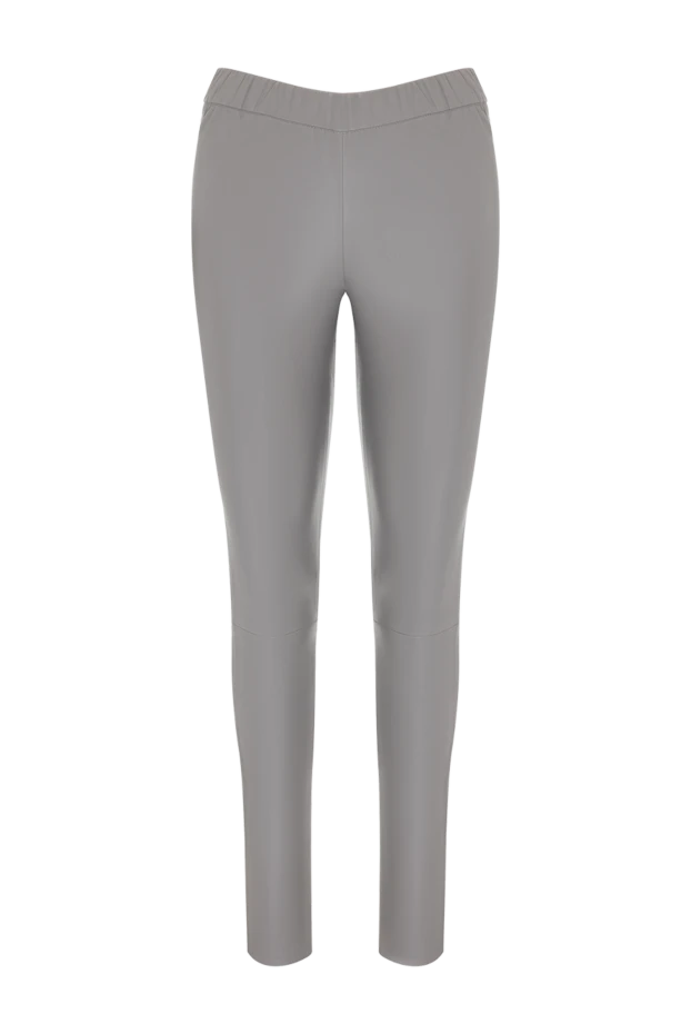 Max&Moi woman gray leather trousers for women купить с ценами и фото 153958 - photo 1