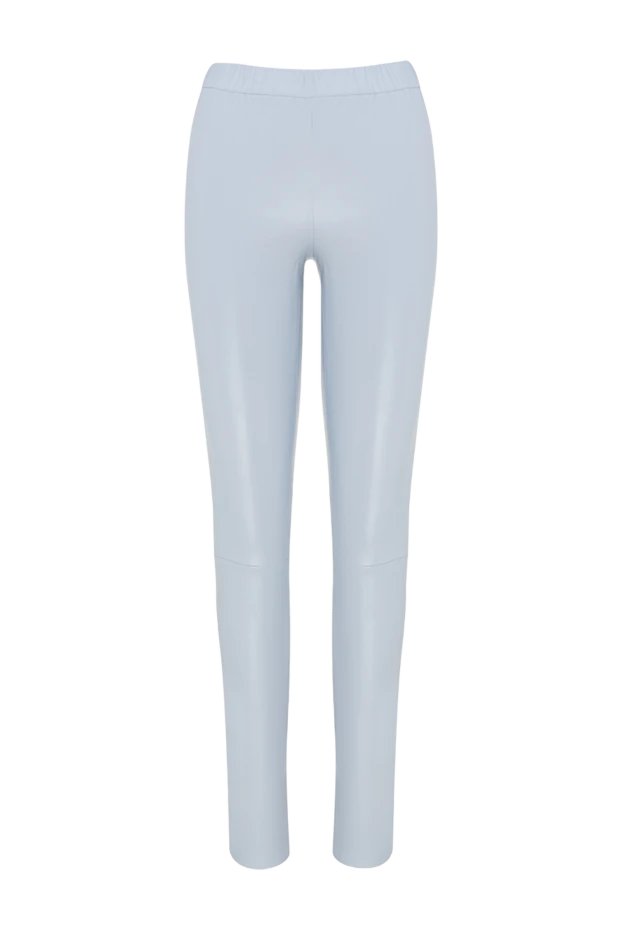 Max&Moi woman blue leather trousers for women купить с ценами и фото 153961 - photo 1