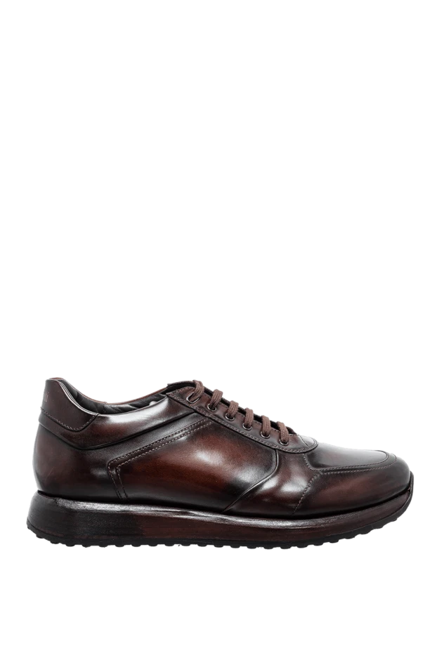 W.Gibbs man brown leather sneakers for men купить с ценами и фото 153971 - photo 1