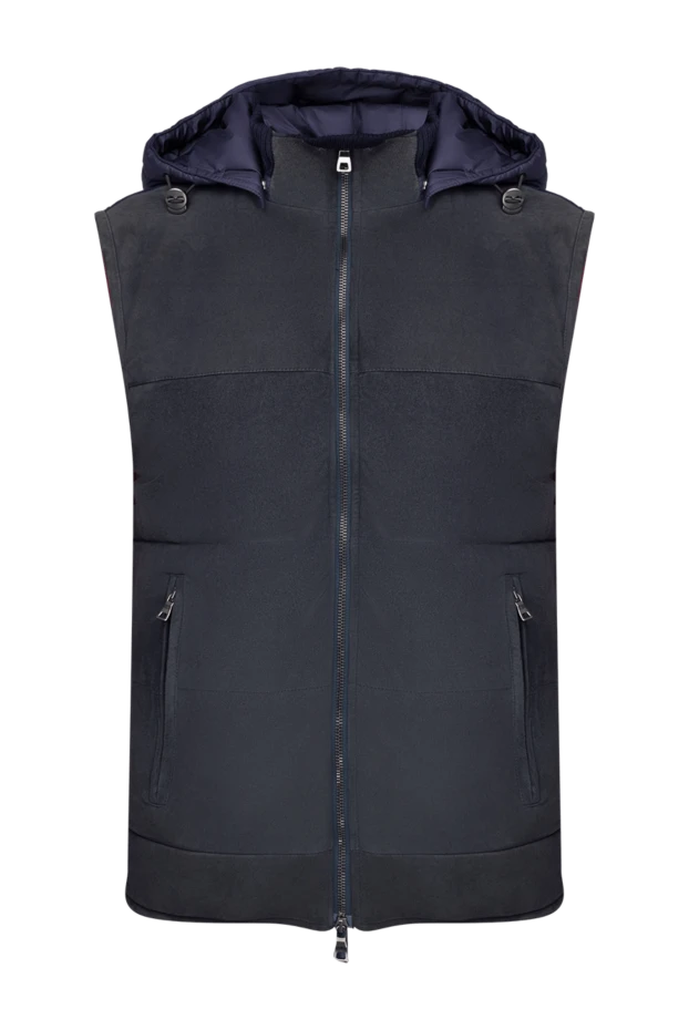 Casheart man suede and polyamide vest blue for men купить с ценами и фото 154026 - photo 1