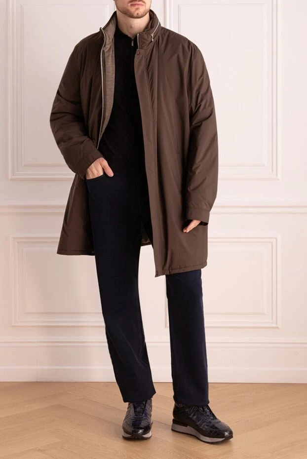 Seraphin куртка из нейлона коричневая мужская 154049 - фото 3