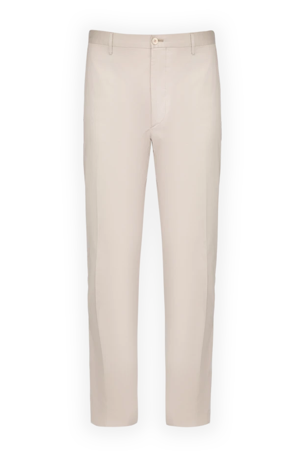 Zilli man beige cotton trousers for men купить с ценами и фото 154053 - photo 1