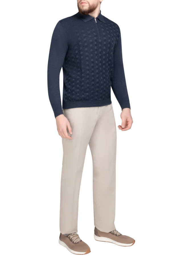 Zilli man beige cotton trousers for men купить с ценами и фото 154053 - photo 2