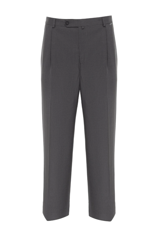 Zilli man men's gray wool trousers купить с ценами и фото 154057 - photo 1