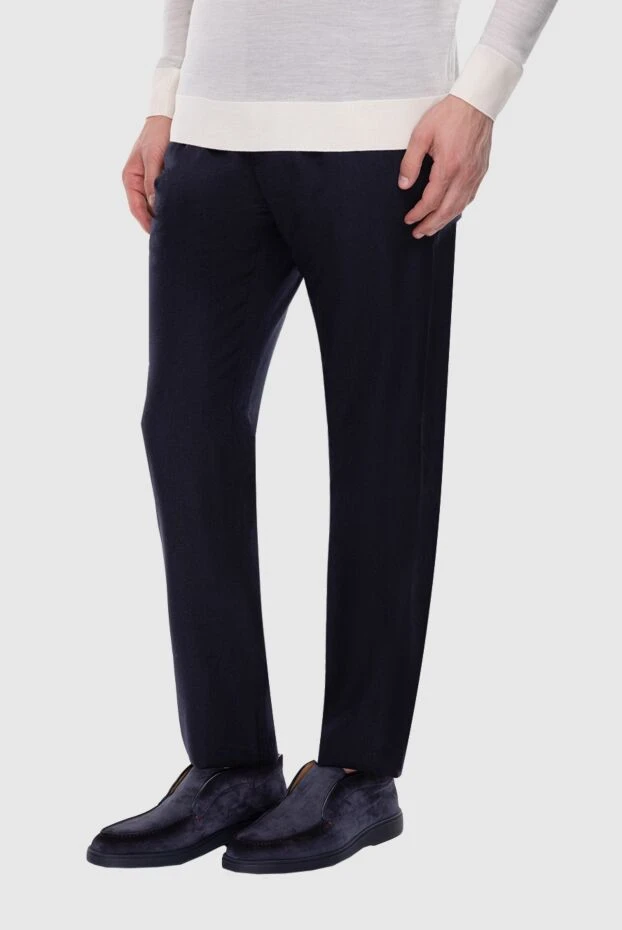 Zilli man black cashmere trousers for men 154112 - photo 3