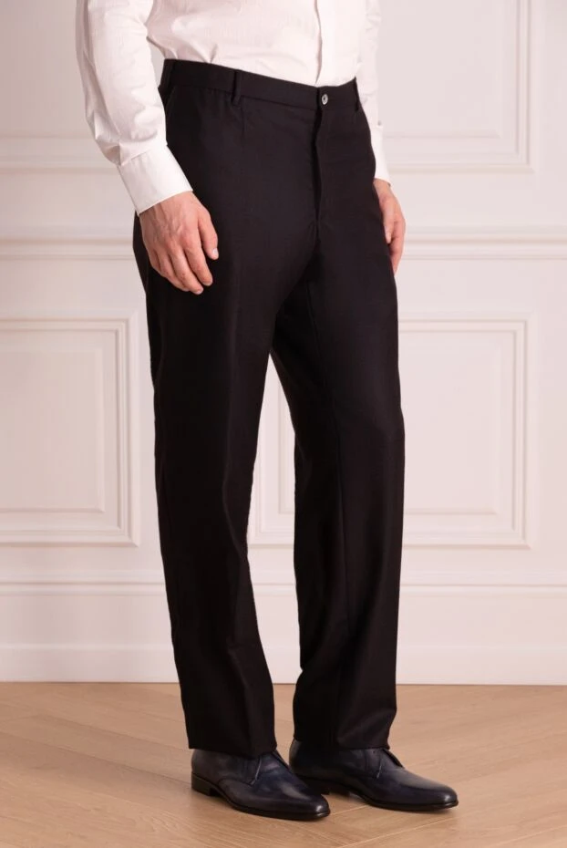 Zilli man black cashmere trousers for men 154112 - photo 3