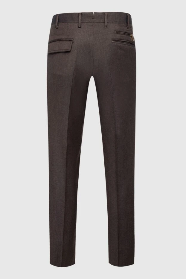 Zilli man men's brown wool trousers купить с ценами и фото 154065 - photo 2