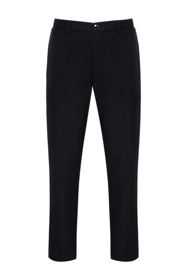 Zilli man men's black wool and cashmere trousers купить с ценами и фото 154071 - photo 1