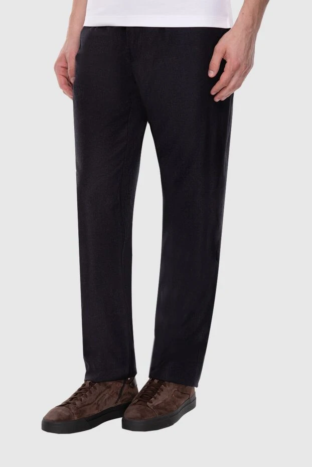 Zilli man black cashmere trousers for men 154112 - photo 3